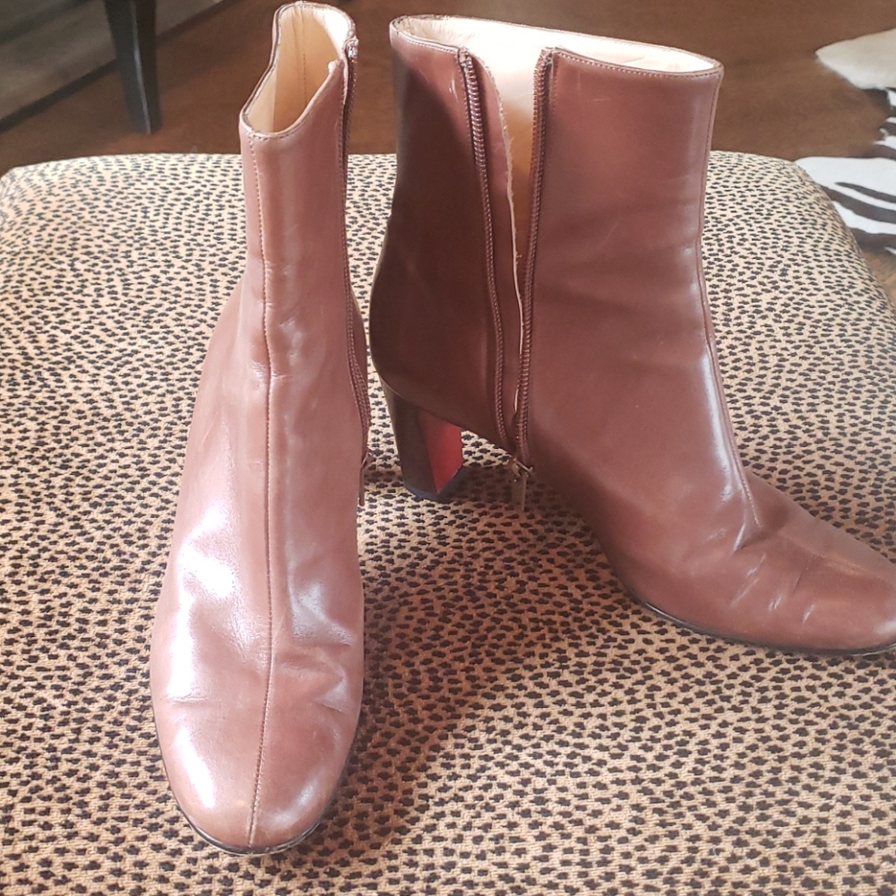 Christian Louboutin brown boots